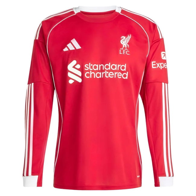 2025-2026 Liverpool Long Sleeve Home Shirt (Kerkez 6)-SoccerKits Hub | Buy Soccer Jerseys Online
